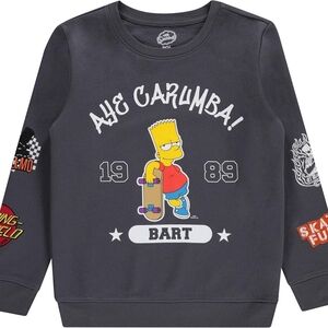 NWOT Boys Bart Simpson Sweatshirt